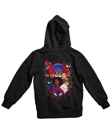 Top Notchy Spiderverse Explosion Back Printed Unisex Hoodie 8Ball